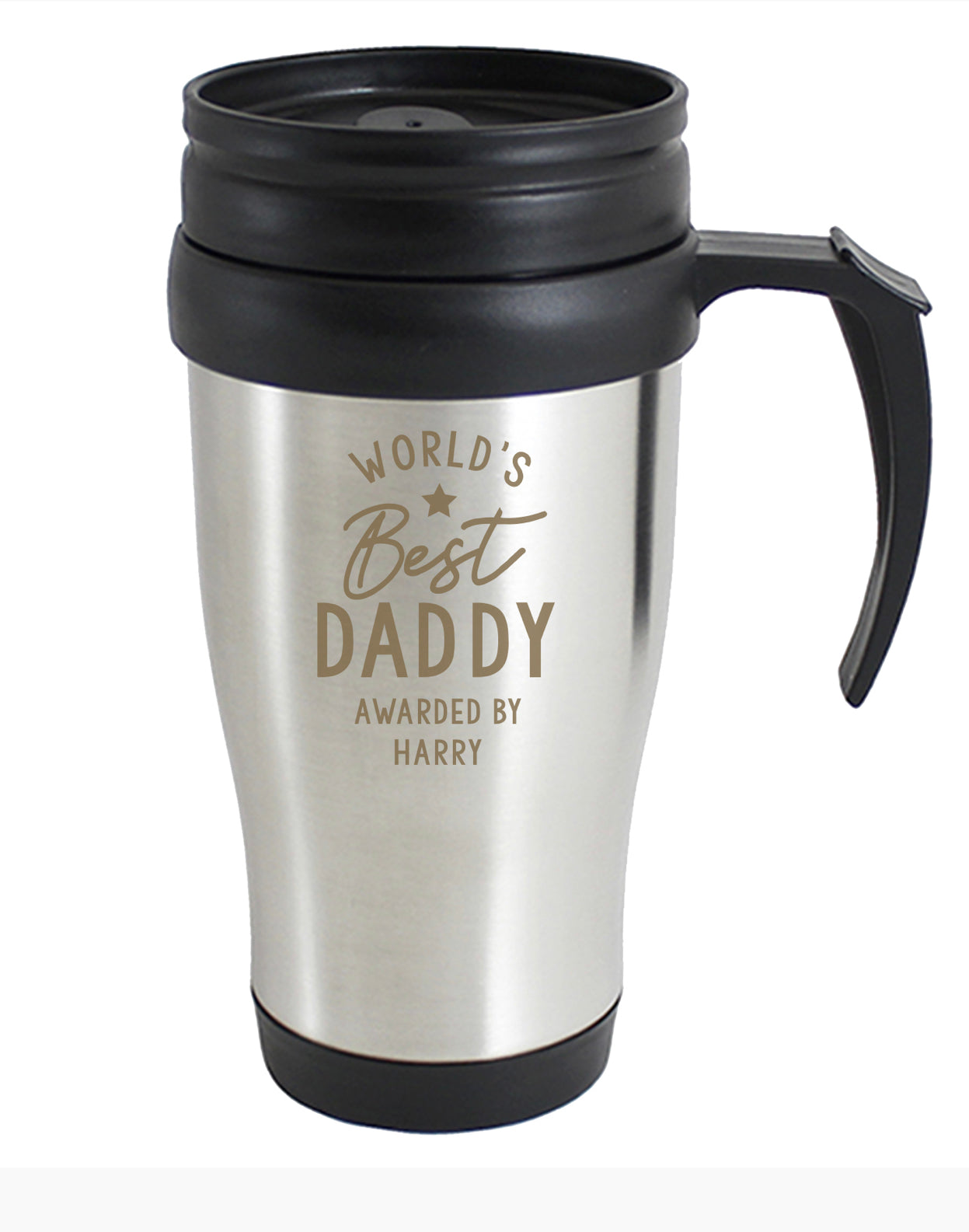 Personalised 'Worlds Best' Travel Mug