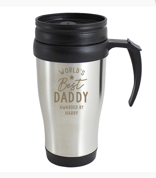 Personalised 'Worlds Best' Travel Mug